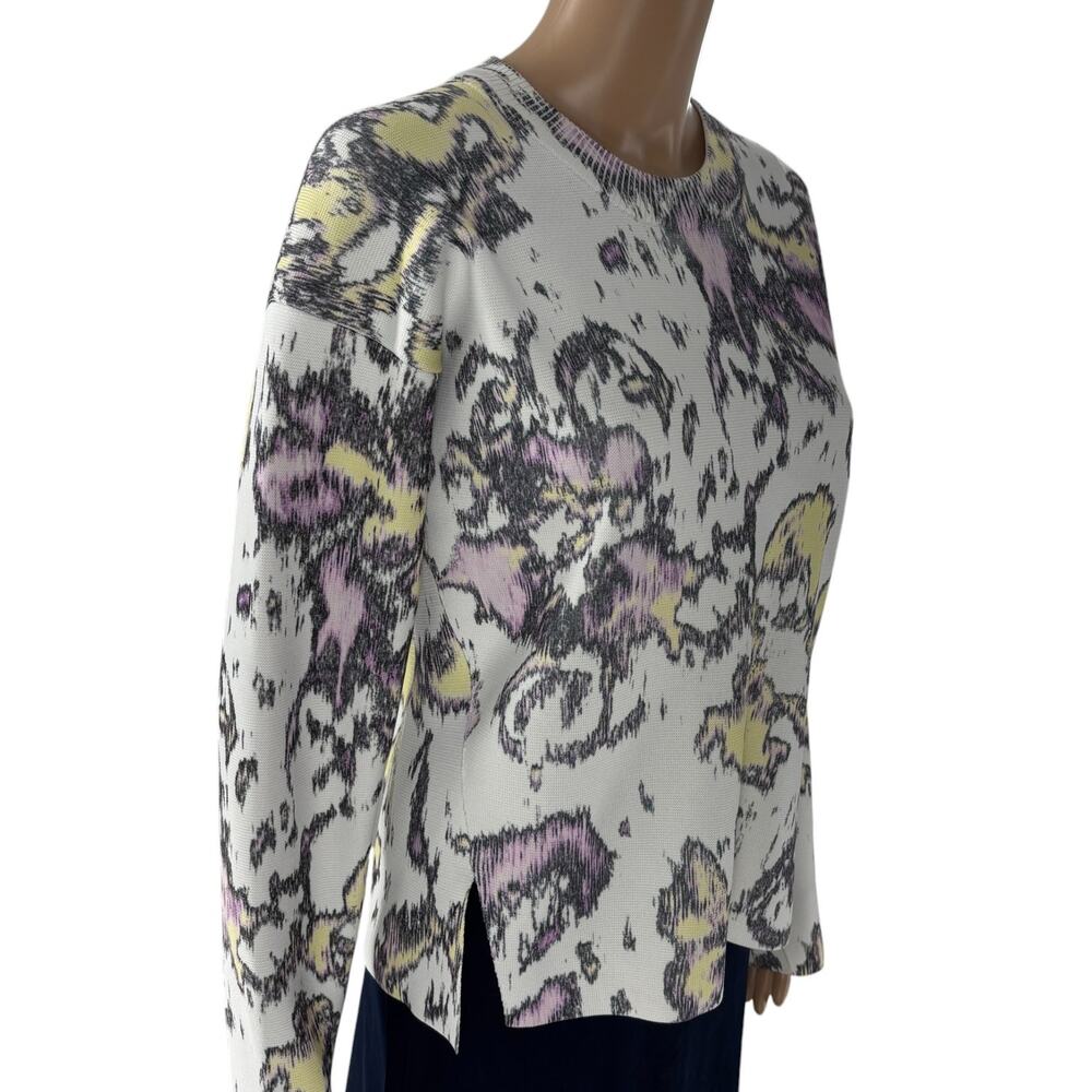 3.1 Phillip Lim White Abstract Daisy Pullover Sweater - Picture 6 of 12